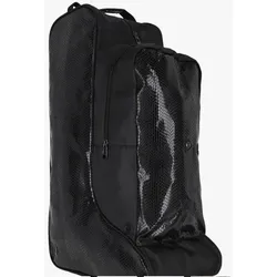 QHP Combi Stiefeltasche und Helmtasche Croco schwarz