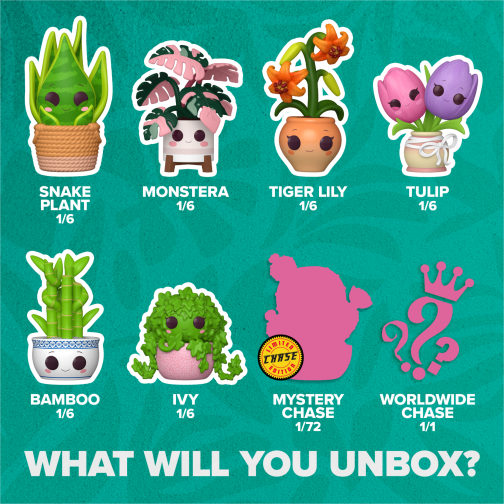 Funko Pop! Mystery - Plants - Vinyl Figure - (1 in 72 Chance of Chase + 1-of-1 Worldwide Chase)