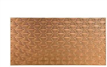 Fasade FASÄDE Shallot 4-foot x 8-foot PVC Wall Panel in Polished Copper