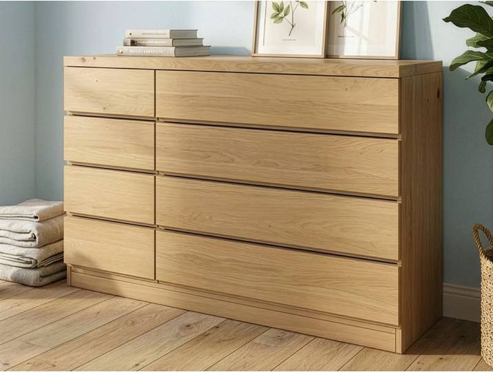 Eichenkommode Hell „Patrizia“ 150 cm Massivholz Eiche Hell