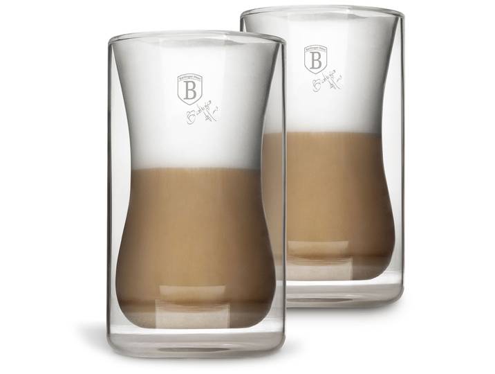 2er Set Doppelwandige Kaffeegläser 270ml aus Borosilikatglas
