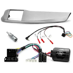 Alfa Giulietta 940 2 DIN Radioblende CAN LFB Silber