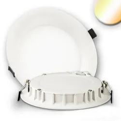 ISOLED LED Downlight ultraflach, weißdynamisch, IP42, Ø 15.7cm, 15W ColorSwitch 2600|3100|4000K 1100lm 110°, CRI >90, dimmbar ISO-112942