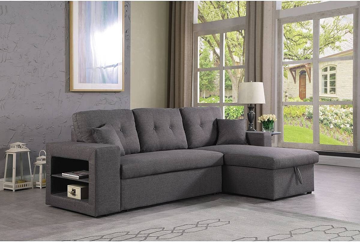 Habitat et jardin Sofá esquinero convertible/reversible  "Axel" - Gris