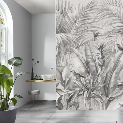Fototapete FASHION FOR WALLS "Ayana", grau, B:1,5m L:2,7m, Vlies, Tapeten, Phthalate frei
