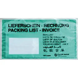 Soennecken Warenbegleitpapiertasche DL Papier d.grün 1.000 Stück
