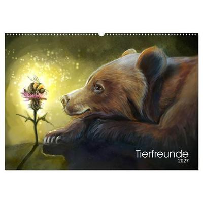 Tierfreunde (Wandkalender 2027 DIN A2 quer), CALVENDO Monatskalender