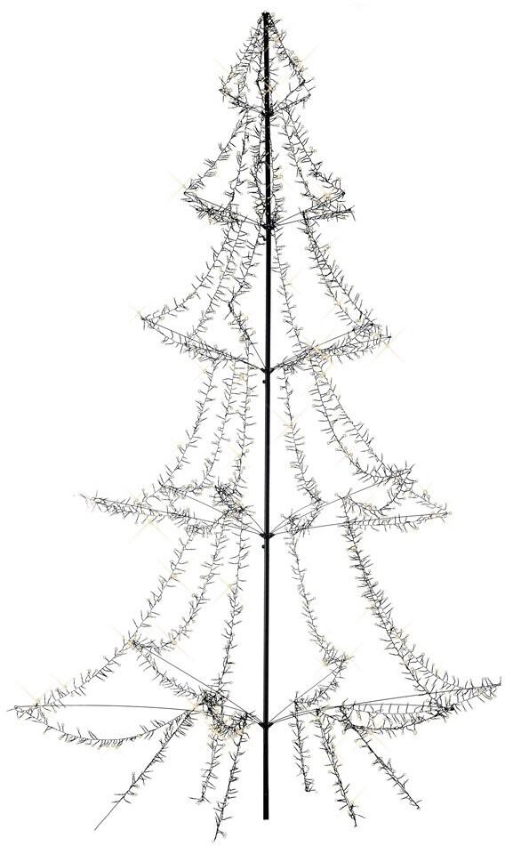 KAEMINGK LED Light-up-Baum Cluster aus 450cm-3000L,schwarz/wweiss 16900791