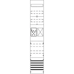 Striebel & John FB19XM3 Zählerfeld ohne Verdrahtung, mit BKE-I, 9RE 2CPX054198R9999