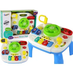 Pädagogischer interaktiver Tisch 2in1-Brett für Kleinkinder-Lenkrad