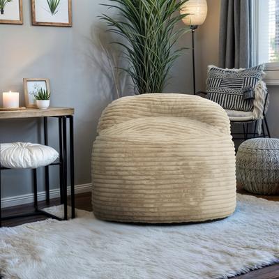 PRIMO Sealy® Teddy Faux Fur Corduroy 2-in-1 Convertible Foam Bean Bag Chair