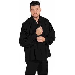 Thetru Schnürhemd schwarz (L)