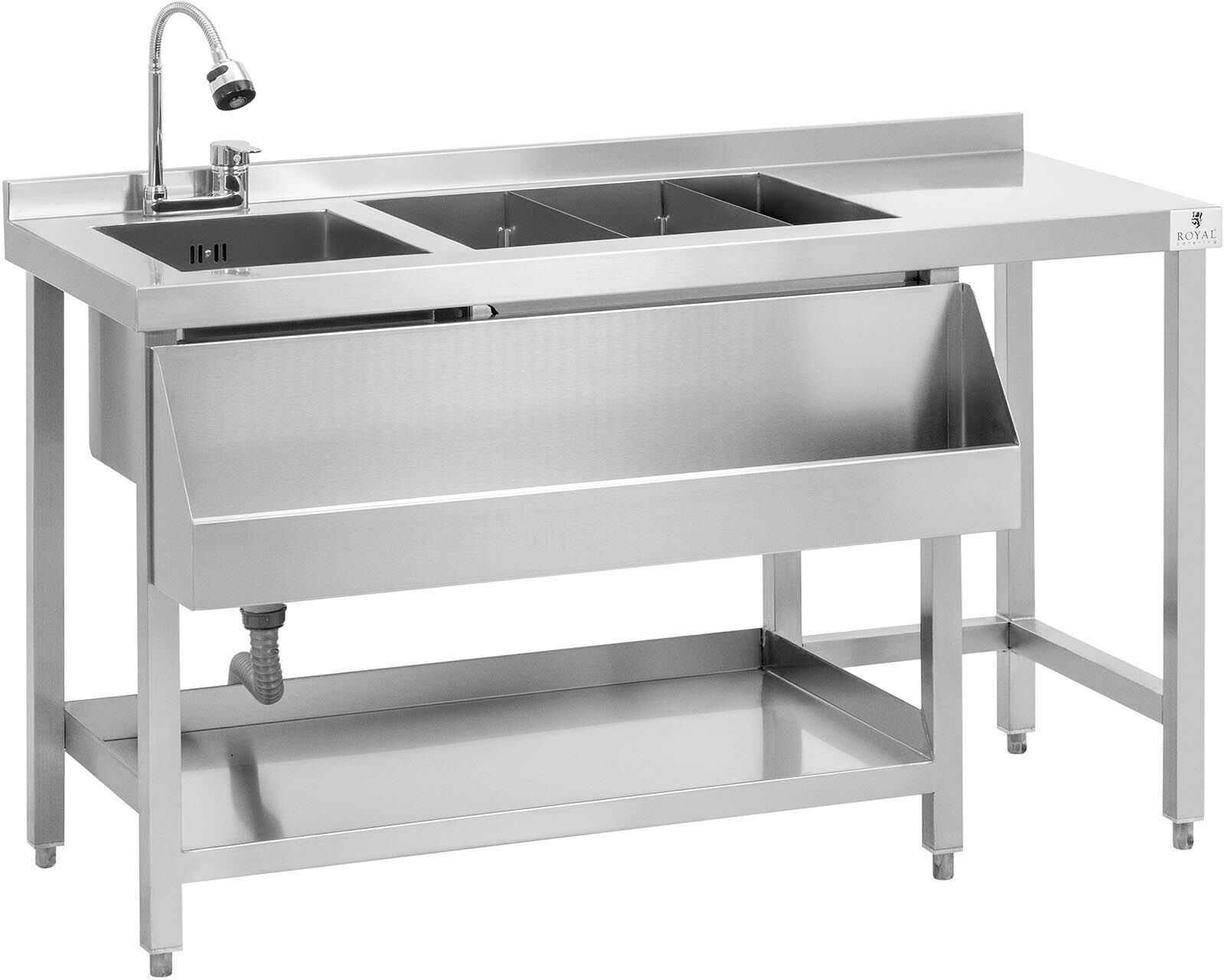 Cocktail Bar - with ice bucket and bottle holder - Royal Catering RCBT-01
