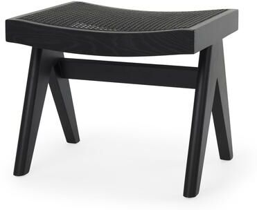 Mercana Arvin Black Solid Wood Stool