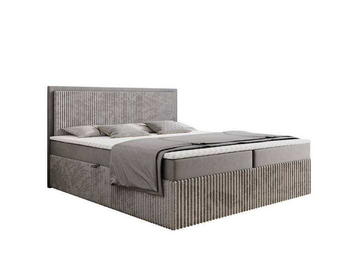 Labett Boxspringbett CLEO 140x220 160x220 180x220 - Überlänge 220 cm / Speed Versand (2 Bettkästen, Topper), Überlänge 220 cm