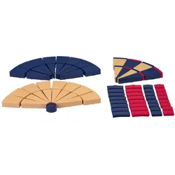 Kings Dart Dart-Segmente-Set "Profi", Blau-Rot