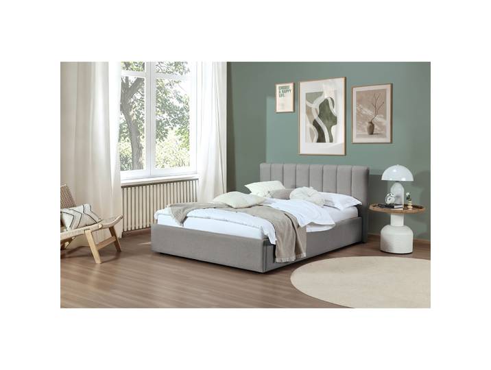 MyDeal Polsterbett Jane 140x200cm silber - Material: Polyester - Bett