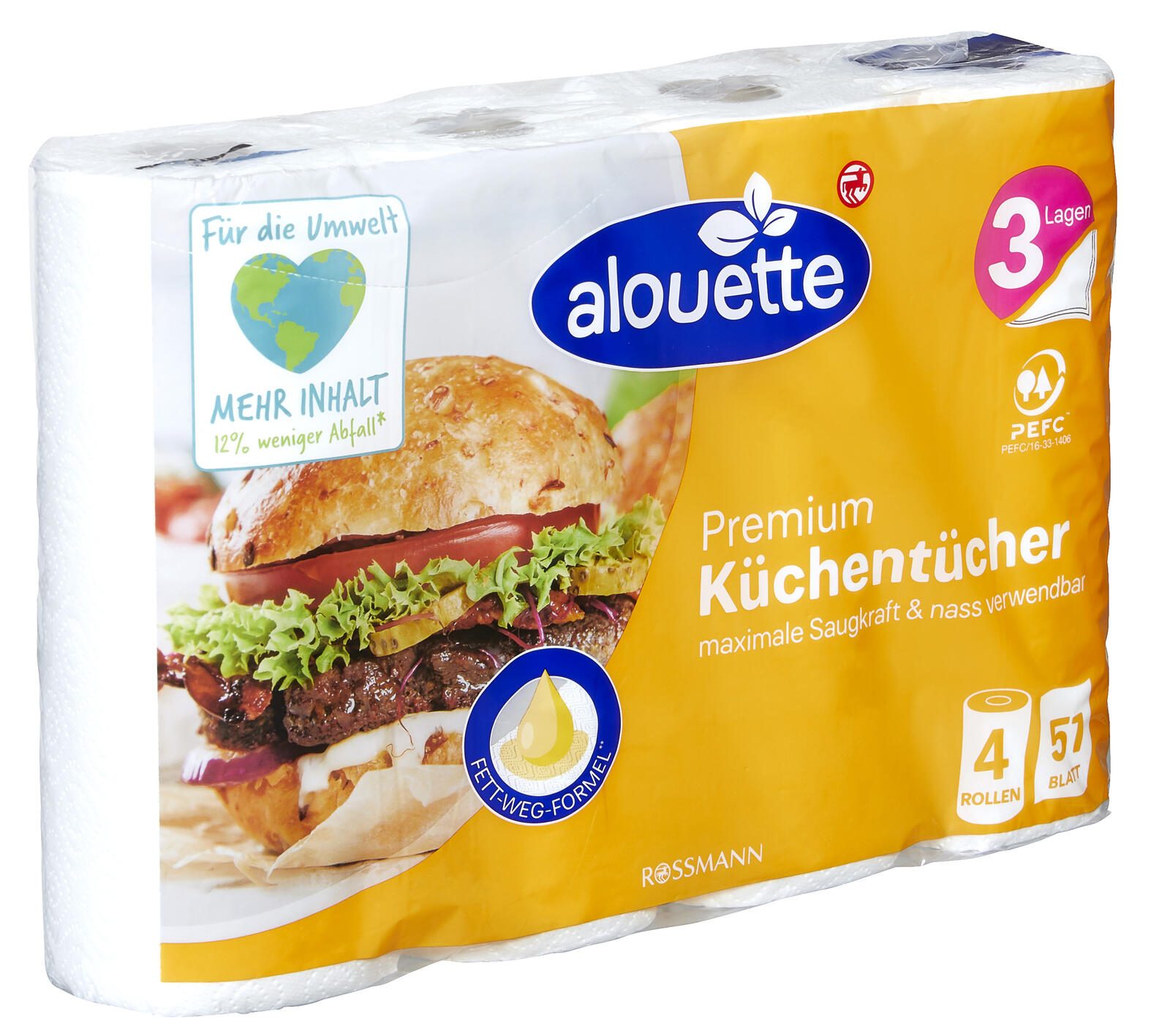 alouette Küchenrollen 3-lagig 4305615781037
