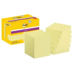 Post-it Super Sticky 8+4 Vorteilspack Haftnotizblock 47,6 x 47,6 mm »Notes«, 12 Stück gelb