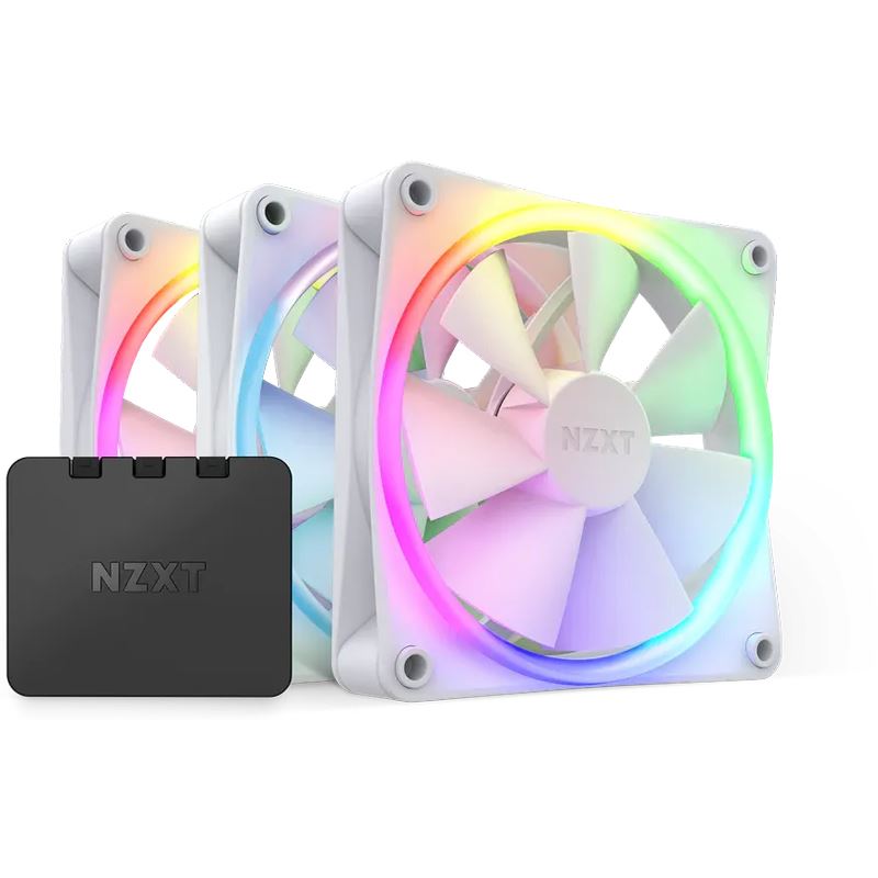NZXT F Series F120 RGB Triple 120x120x26mm 500-1800 U/min 17.2-27.5 dB(A) weiß