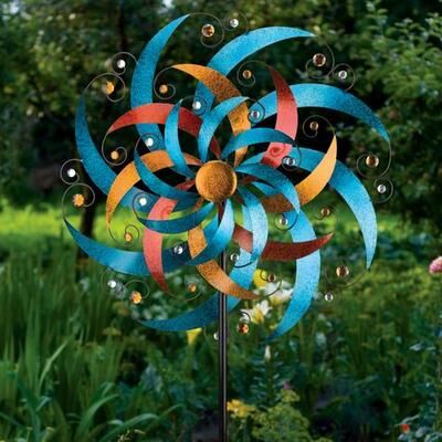 Regal Art & Gift - Drop Ship Remington Wind Spinner Blue , Blue
