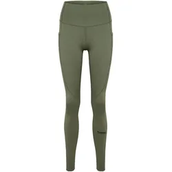hummel, Damen, Tights, hmlHiit Intensity High Waist Tights (M), Grün