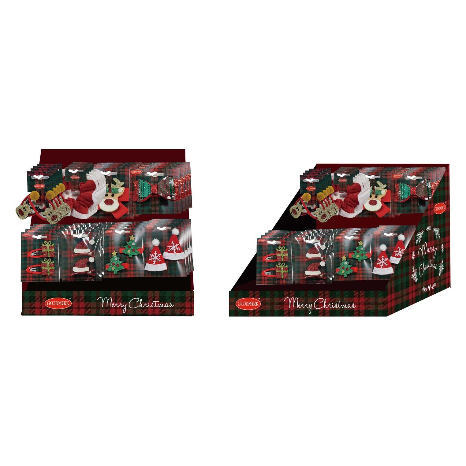 Goodmark Weihnachtshaarclip 8fach sortiert (8 Stk.) (42106416)