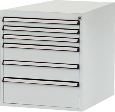 Manuflex Schubladen-Unterbauten, für Werkbank Profi Tiefe 700 mm, lichtgrau