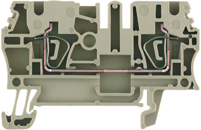 Weidmüller Bornes de passage beige ZDU 2.5 (0455060)