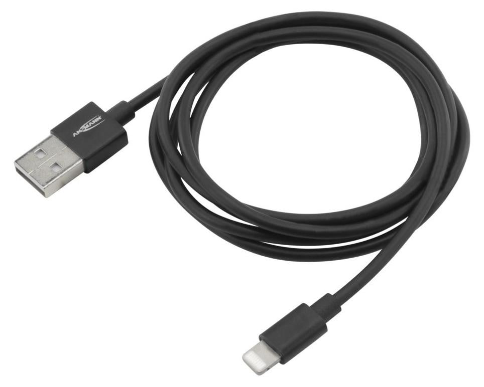 Ansmann Datakabel en oplaadkabel Apple Lightning naar USB-A, 120 cm
