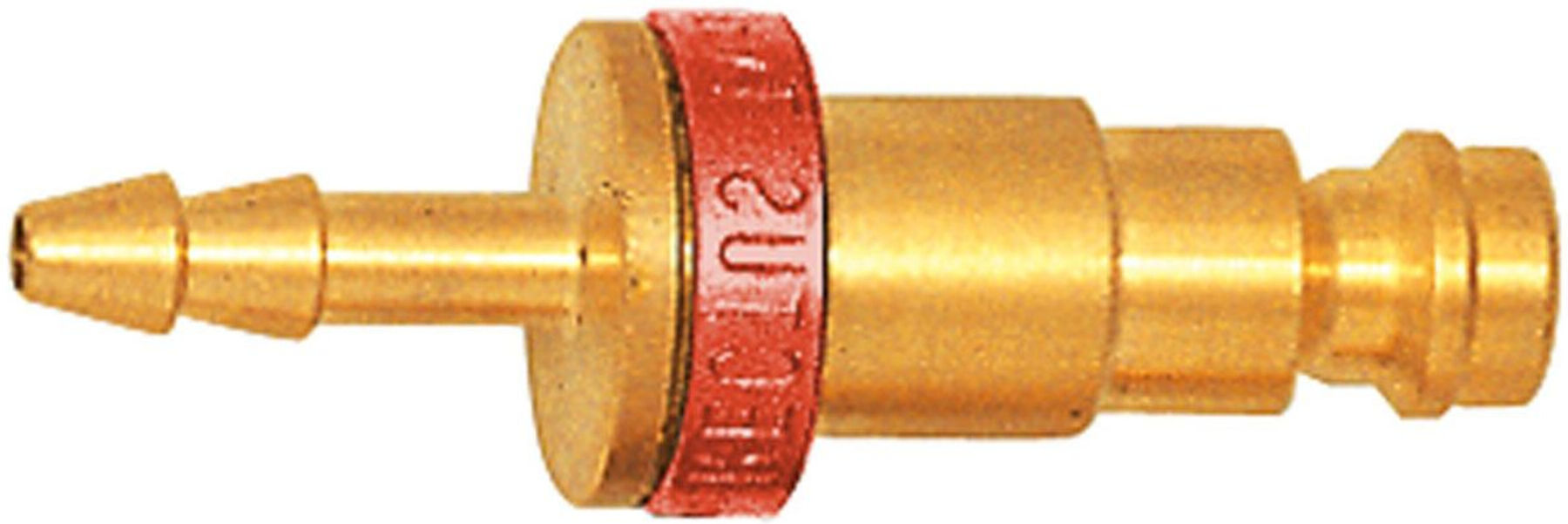 Riegler Unverwechselbare Einstecktülle NW 5, MS blank, Tülle LW 6, rot (247.58)