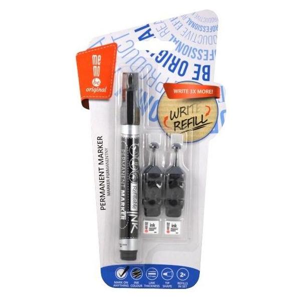 Memobe Permanentmarker + 2 schwarze MemoBe-Ampullen (1x) (47592691)