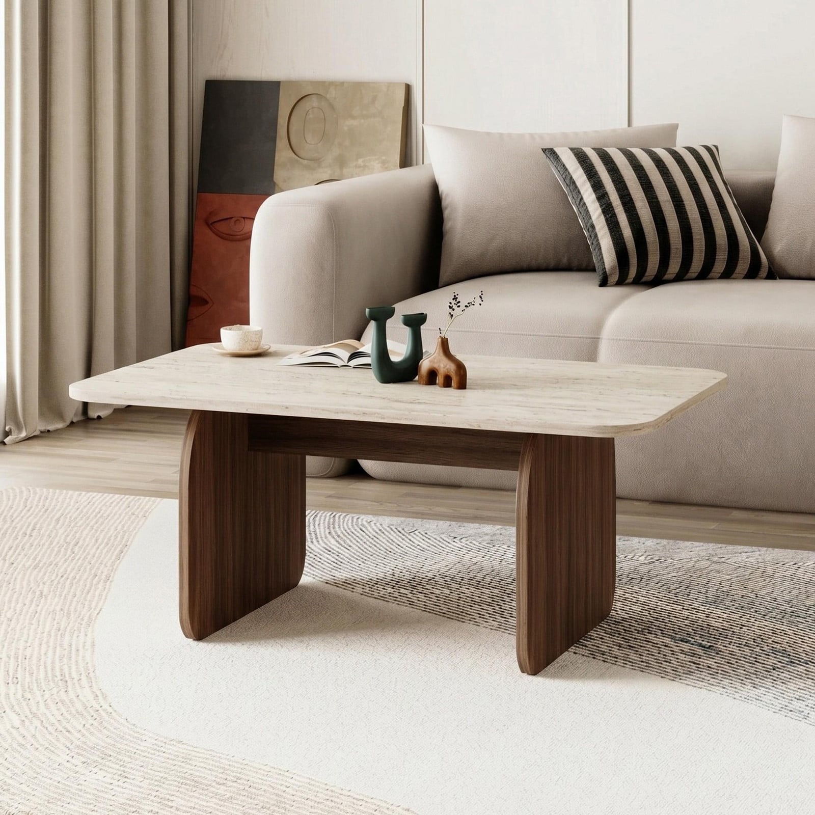 Skye Decor Salontafel 3-delig - Saffier eikenhout - Breedte: 100 cm