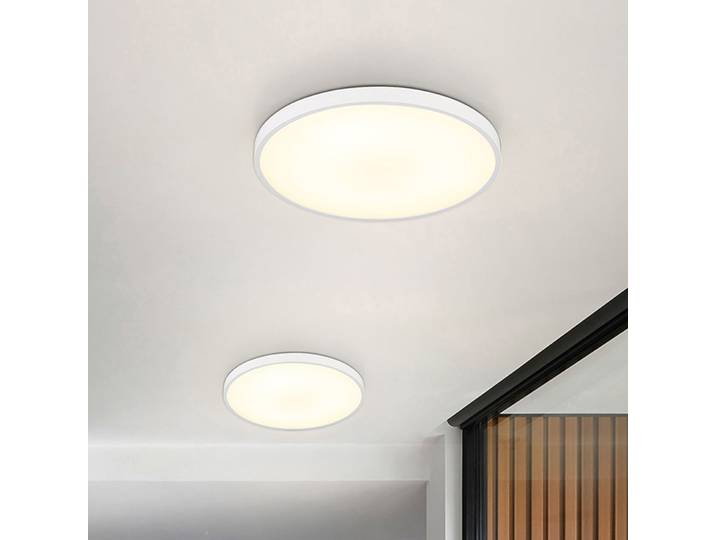 LED-Deckenleuchte Ø 23cm Weiß/Weiß Acrylglas Nicht austauschbare LEDs LED-Platine