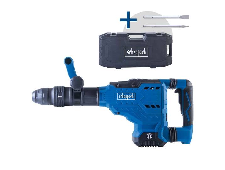 Scheppach AB2000 - Breekhamer 1700W - 60J Slagkracht SDS-Max - Incl. Koffer Beitels