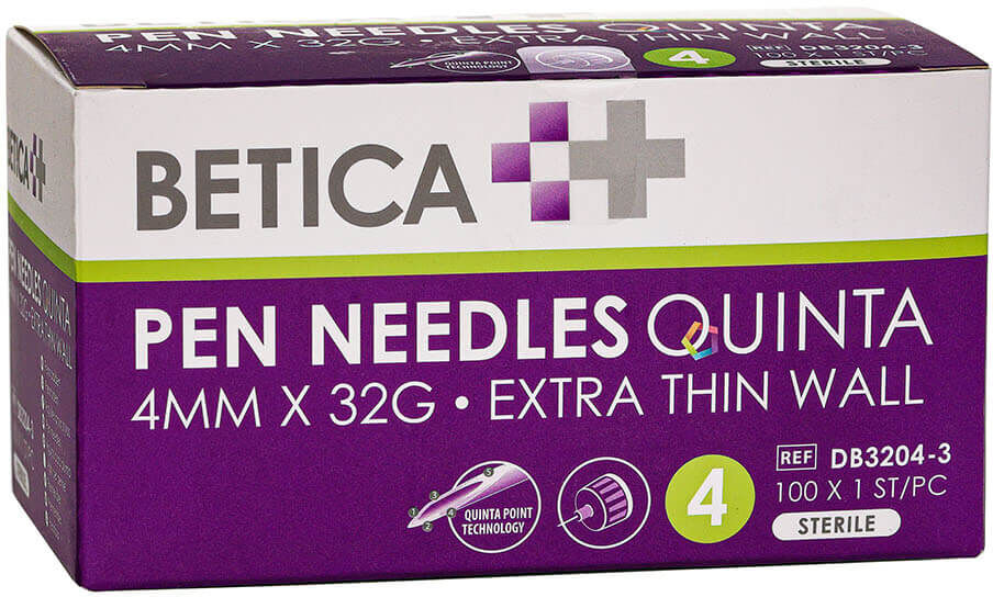 Betica Pennaalden Quinta 4MM 32G (100 stuks)