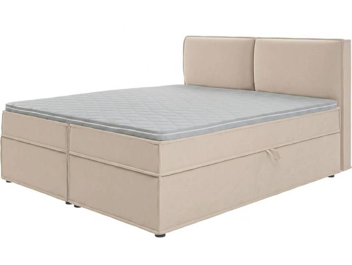 Xlmoebel Boxspringbett Beiges Boxspringbett mit Matratze und Stauraum, 180x200 cm, Made in Europa