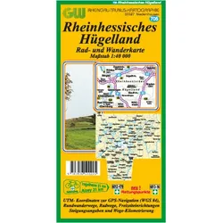 Rheingau-Taunus-Kartographie Rad-und Wanderkarte Rheinhessisches Hügelland 1:40.000 - One Size - bunt