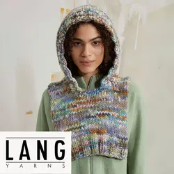 Strickanleitung – Kragen mit Kapuze aus Lang Yarns Bold Color