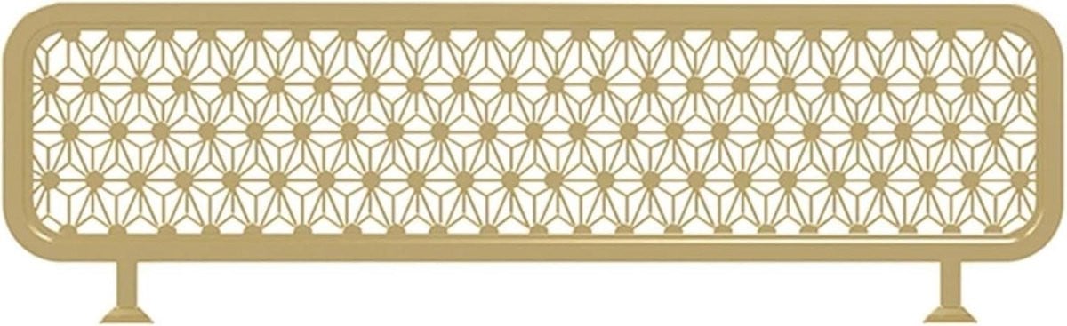 Decoratieve Ruimteverdeler Goud met Opengewerkte Gravure - 110 cm