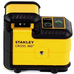 Stanley, Linienlaser, Black & Decker CROSS360 Linienlaser-Set (grün) mit Stativ, Halterung, Tasche, Batter (Kreuzlinienlaser)