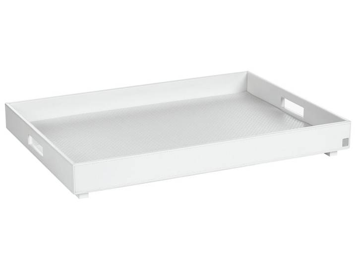 JOOP! Tablett XL DINING GLAMOUR, Weiß, Kunstleder