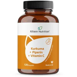 Kurkuma 95% Curcumin + Piperin + Vitamin C 120 St