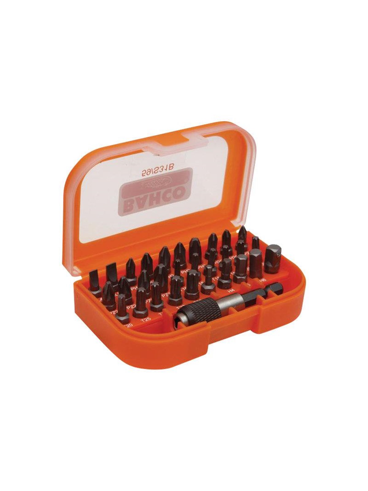 BAHCO screwdriver bit and bit adapter set - 31 pieces