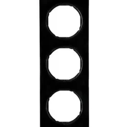 Abdeckrahmen R.3, 3-fach schwarz, glänzend)