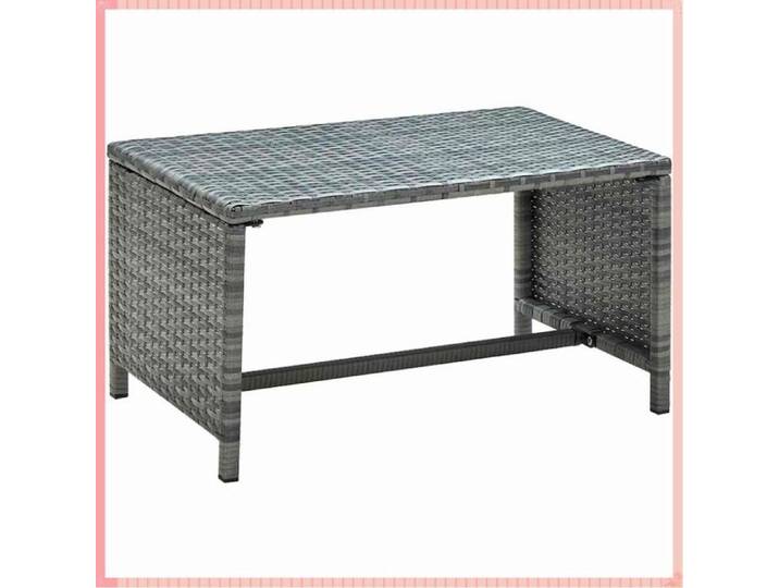 table basse - 70x40x38cm - Finition Exceptionnelle - Conception Créative - Architecture Élégante - Anthracite - Pour Salon