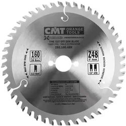 CMT, Sägeblatt, saw HM D = 160 F = 20 Z = 48 K = 2.2/1.6 (285.160.48H)