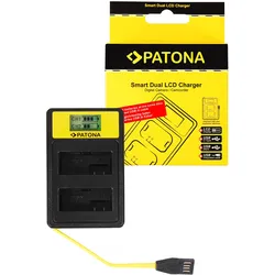 PATONA Smart Dual LCD USB Ladegerät für LP-E8