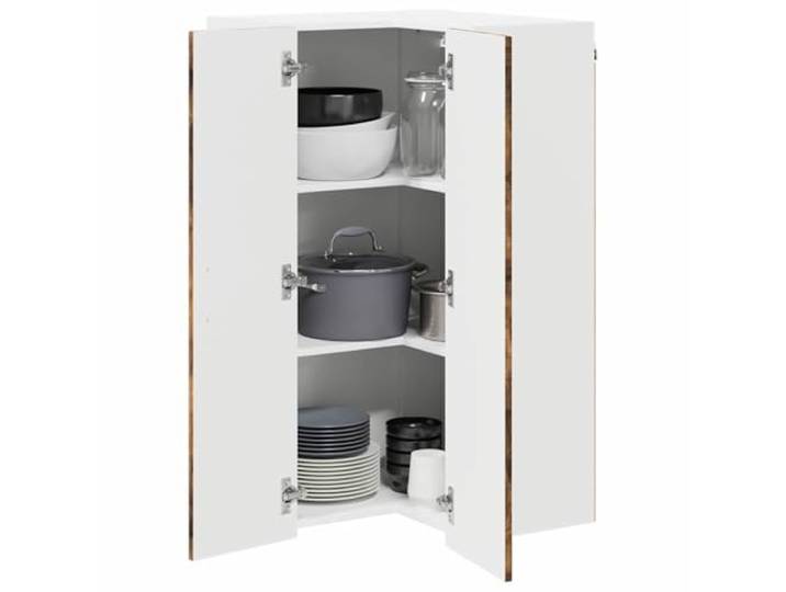vidaXL Wand-Eckschrank Lucca Geräucherte Eiche 57 x 57 x 100 cm