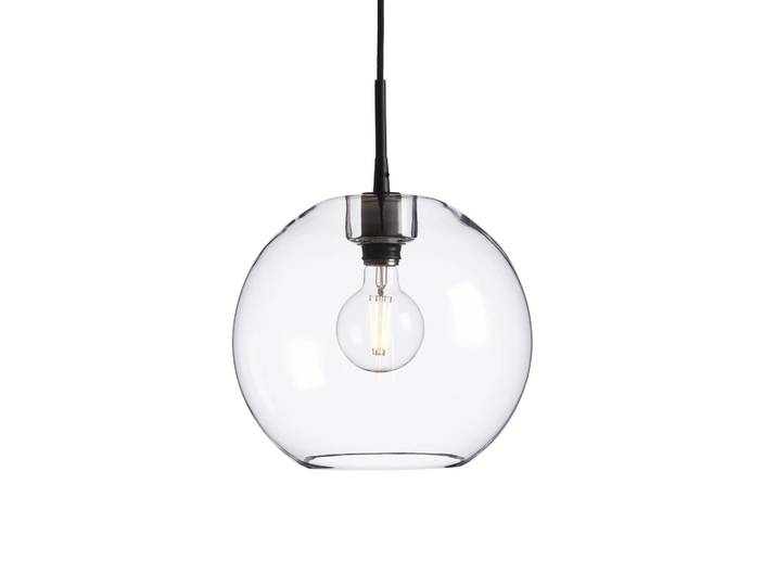 Belid Suspension Gloria Ø32 cm Noir-verre transparent